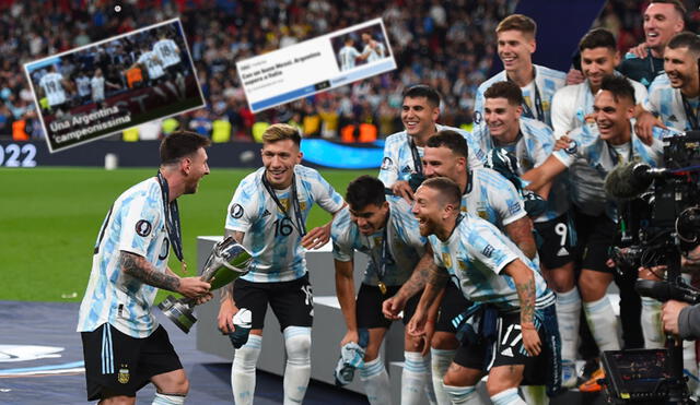 Argentina consiguió otro título internacional en la era Scaloni. Foto: composición GLR/EFE