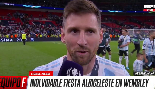 Lionel Messi sumó su cuarto campeonato con Argentina. Foto: captura de ESPN