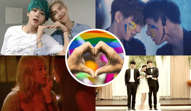 En el Mes del Orgullo LGTBIQ+ recopilamos algunas canciones del k-pop que grafican en sus letras o respectivos MV la diversidad sexual. Foto: composición Naver/Hybe/Starship