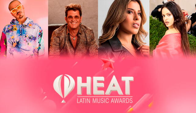La ceremonia de los Premios Heat inicia a las 4.00 p. m. (hora peruana). Foto: composición/ Instagram/ Facebook/ AFP