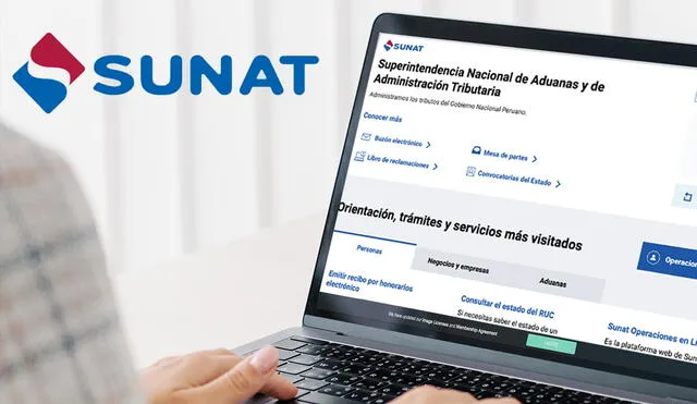 Los usuarios pueden realizar sus trámites desde el sitio web de Sunat. Foto: composición