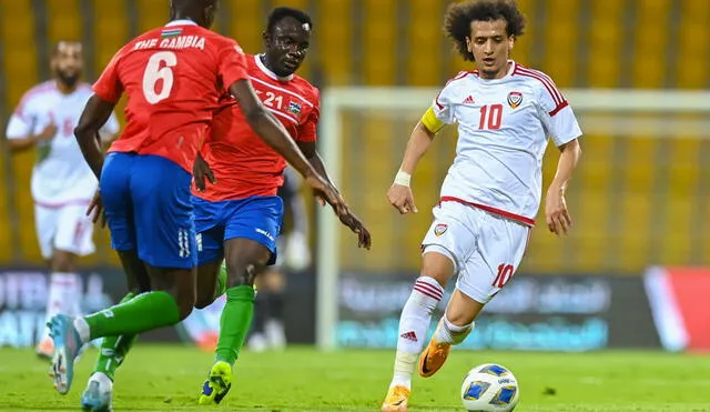 Omar Abdulrahman volvió a jugar con su selección después de 3 años. Foto: UAE Football National Team