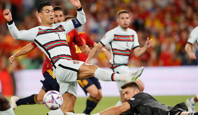 Portugal y España dividieron puntos por el debut en la UEFA Nations League. Foto: EFE