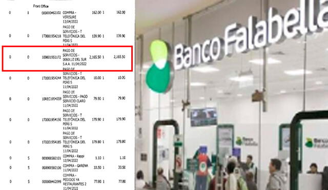 Banco Falabella se ha comunicado con la persona afectada. Foto: composición/documento enviado a víctima/difusión