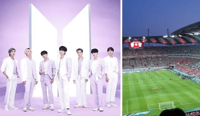 Aunque BTS no asistió como boyband al estadio, ARMY pudo disfrutar sus éxitos musicales en el partido amistoso de Corea del Sur y Brasil. Foto: composición La República / BIGHIT / captura Twitter @MayaPark28