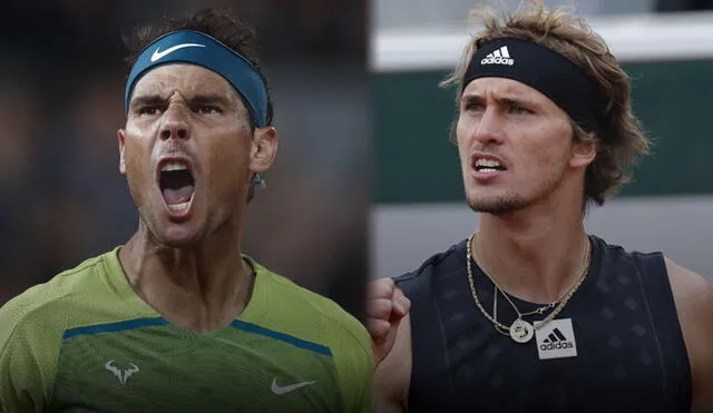 Rafael Nadal vs. Alexander Zverev: se enfrentarán el número 5 y el 3 del mundo. Foto: composición de La República/EFE/AFP