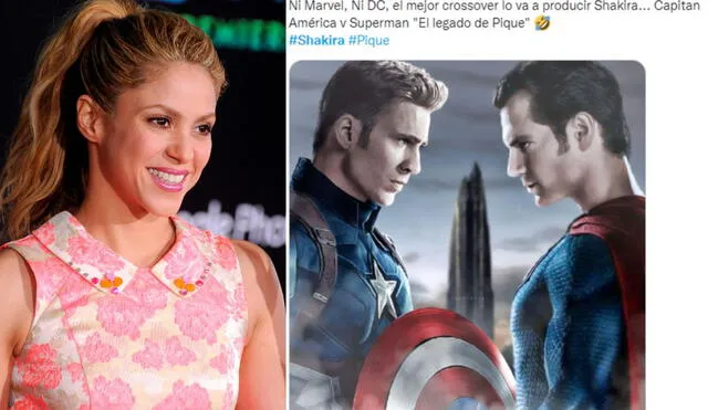 Presunto interés de Henry Cavill y Chris Evans en Shakira es usado para divertidos memes en redes sociales. Foto: composición/ Twitter