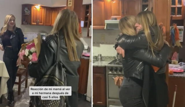 La emotiva escena se hizo viral en las redes sociales. Foto: captura de TikTok