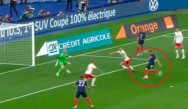 El goleador francés está imparable, todo lo ve gol. Foto: captura de ESPN
