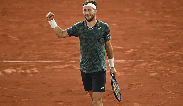 Casper Ruud derrotó a Marin Cilic en semifinales de Roland Garros 2022. Foto: AFP