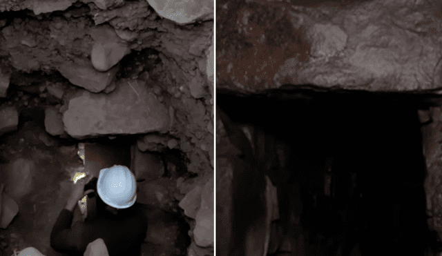 Los túneles hallados en Chavín de Huántar fueron construidos entre el año 1200 y 200 antes de Cristo, según los expertos. Foto: composición Minera Antamina/YouTube