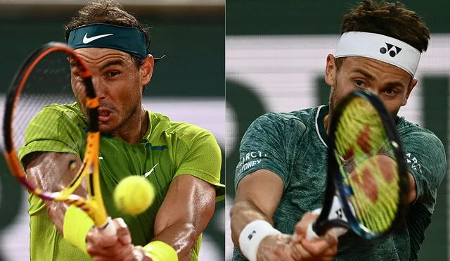 Rafael Nadal y Casper Ruud nunca se han enfrentado anteriormente. Foto: AFP