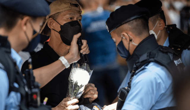 Al menos media docena de personas fueron detenidas en Hong Kong al intentar conmemorar la masacre de Tiananmén. Foto: EFE