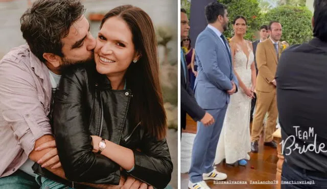 Lorena Álvarez protagonizó románticos momentos con Alvaro Sarria. Foto: composición Instagram/captura