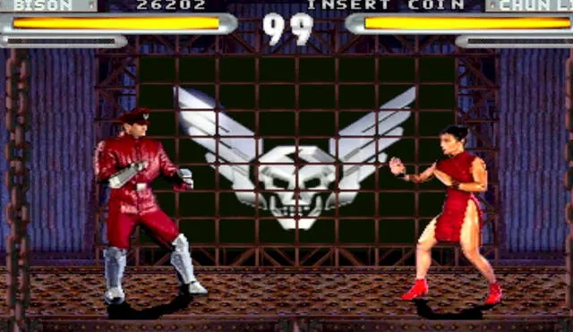 M. Bison vs. Chun-Li en Street Fighter: The Movie Game. Foto: captura de YouTube