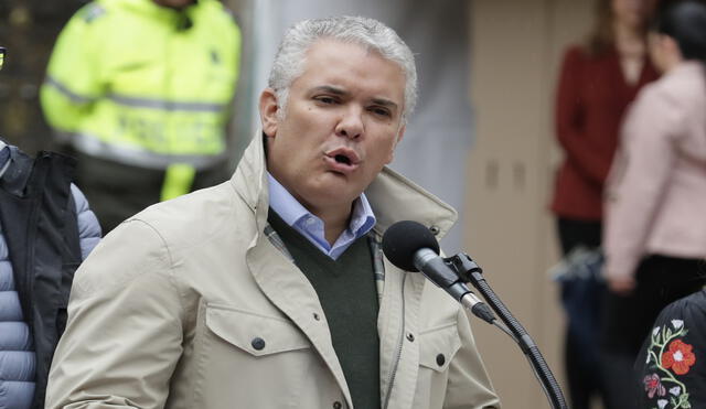 El Tribunal Superior de Ibagué ordenó el arresto domiciliario por cinco días al presidente colombiano, Iván Duque. Foto: EFE