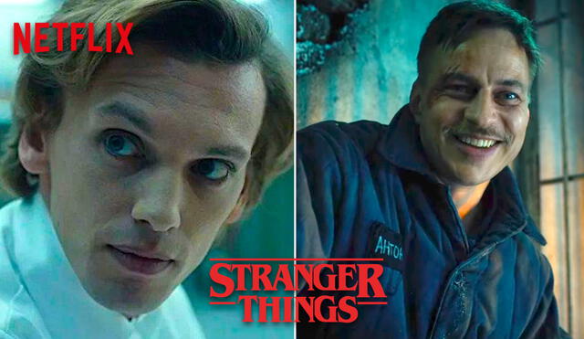 En "Stranger things 4", Jamie Campbell Bower es 001, mientras que Tom Wlaschiha es Dmitri Antonov. Foto: composición/Netflix