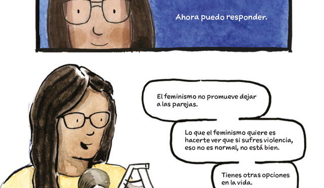 Profesión. La protagonista del cómic, Helen Quiñones, es hoy profesora de educación intercultural bilingüe. Foto: LR.