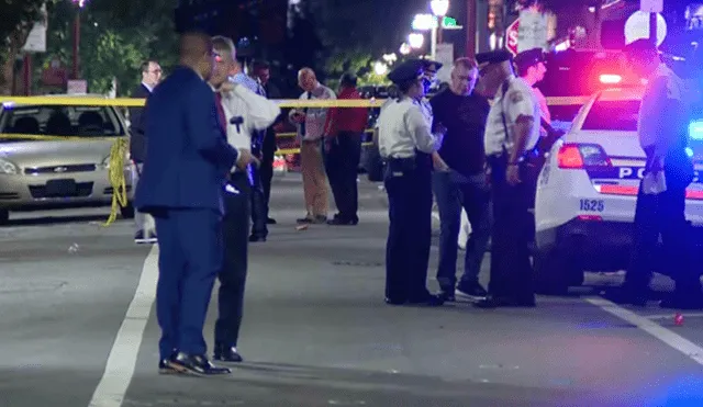 El ataque se registró en uno de los puntos de reunión más populares de Filadelfia. Foto: CBS Philadelphia