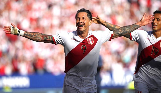 Gianluca Lapadula alcanzó los 7 tantos con la camiseta de la selección peruana. Foto:Twitter/@G_Lapadula