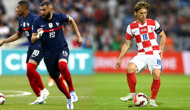 Francia vs. Croacia: ambas escuadras buscarán sus tres primeros puntos en la Nations League. Foto: composición GLR/EFE