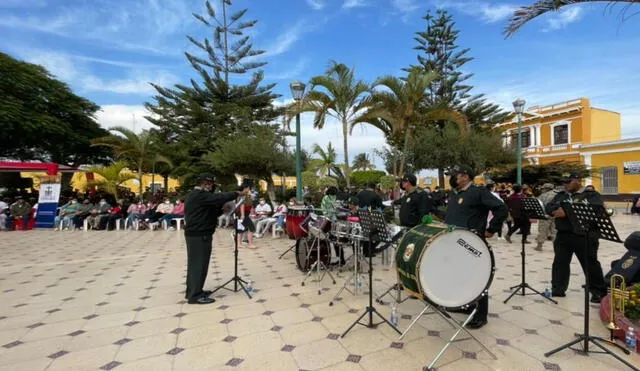 Banda musical de la Policía Nacional del Perú (PNP). Crédito: Rosa Quincho - URPI/LR-Norte