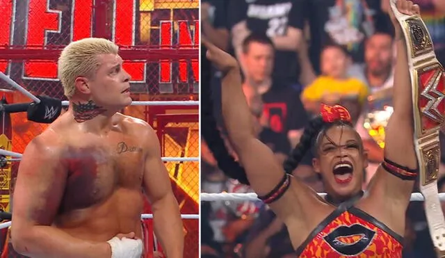 Cody y Bianca salieron victoriosos en sus combates. Foto: composición WWE