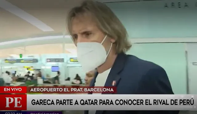 Ricardo Gareca en Barcelona. Foto: captura de América TV.