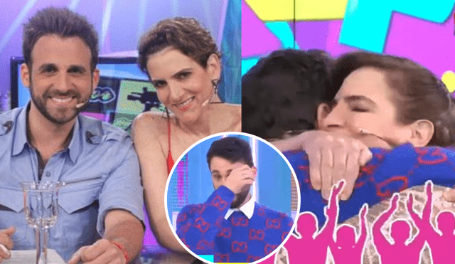 Rodrigo González y Gigi Mitre sellan su amistad con un abrazo en vivo. Foto: composición LR/ captura Willax TV