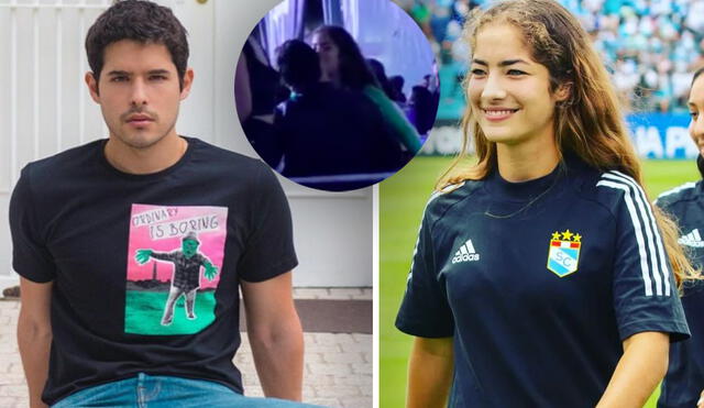 El video de Andrés Vílchez y Alessia Sanllehi se volvió viral en redes. Foto: composición Instagram/captura TikTok
