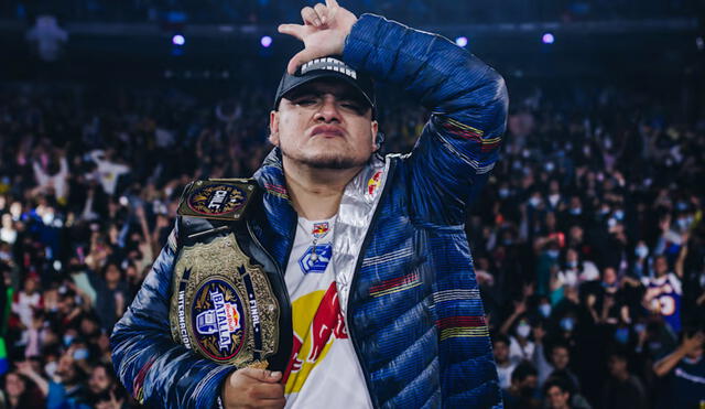 Aczino es el primer bicampeón internacional de Red Bull Batalla y este año defenderá su vigente título en México. Foto: Red Bull