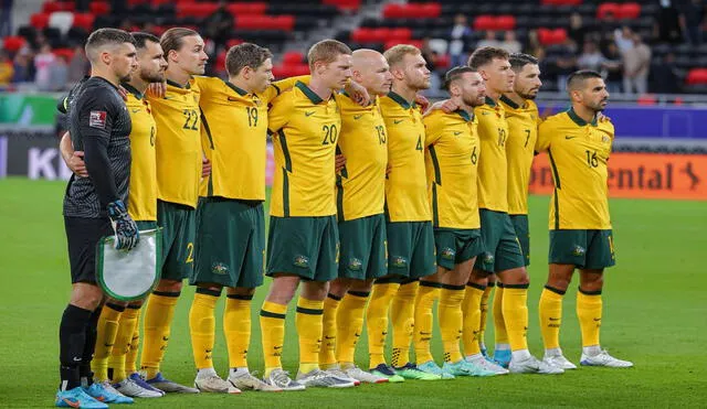 Australia derrotó a Emiratos Árabes y ahora irá por la clasificación ante Perú. Foto: Twitter Socceroos.