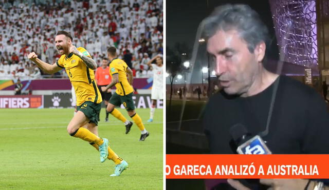 Nestor Bonillo estuvo presente en el partido entre Australia y Emiratos Árabes. Foto: composición/Socceroos/América TV.