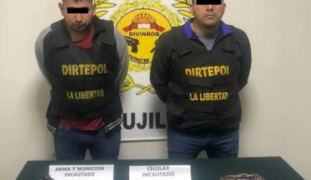 Detenidos fueron llevados a la Divincri de Trujillo. Foto: PNP