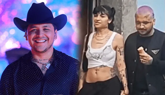 A cinco meses de su ruptura con Belinda, Christian Nodal fue captado en afectuosas escenas con la cantante Cazzu. Foto: composición/Instagram