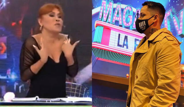 Magaly Medina le llamó la atención a su DJ en pleno programa en vivo. Foto: composición/ captura de ATV/ Instagram