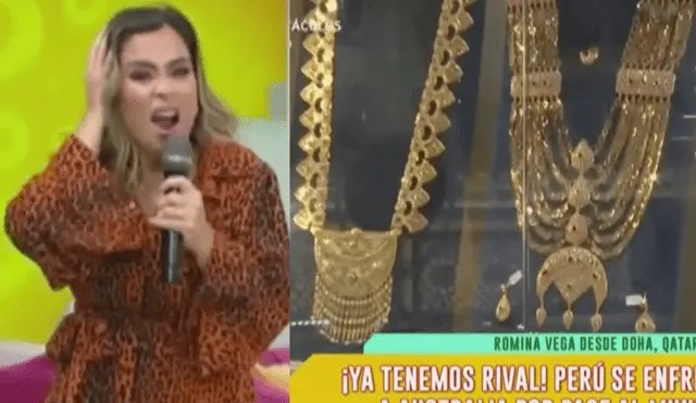 Ethel Pozo se quedó sin palabras al escuchar que el precio más bajo en una joya es de 40.000 dólares. Foto: América hoy/captura