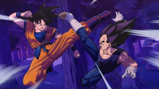 La imagen de Goku y Vegeta en acción en "Dragon Ball Super: Super Hero". Foto: Toei Animation