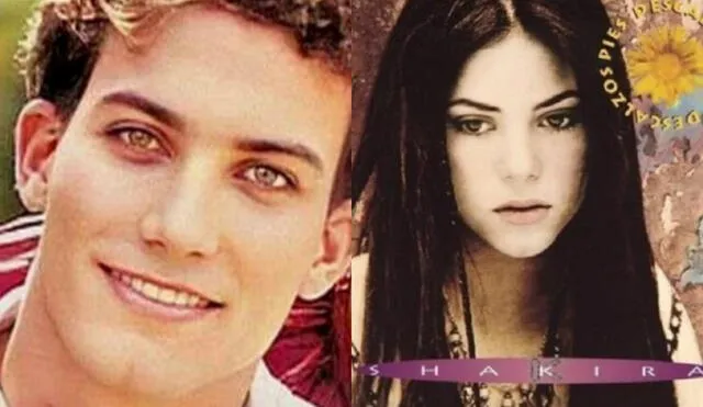 Óscar Ulloa y Shakira en su juventud. Foto: composición LR/Instagram Ulloa/captura de pantalla.