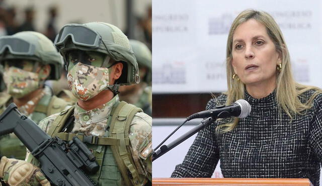 El Comando Conjunto de las Fuerzas Armadas rechazó las expresiones de María del Carmen Alva. Foto: Composición La República