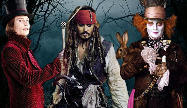 Willy Wonka, Jack Sparrow y el Sombrerero Loco son tres de los personajes más conocidos de Johnny Depp. Foto: composición/La República