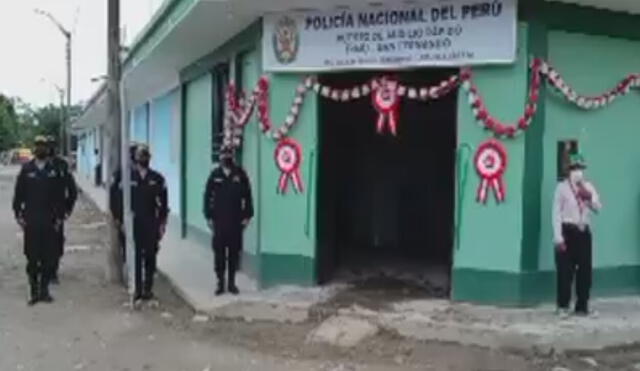 Los imputados fueron trasladados a la comisaría del distrito San Fernando para que se realicen las diligencias correspondientes. Crédito: Captura de vídeo - Alto Mayo Express.