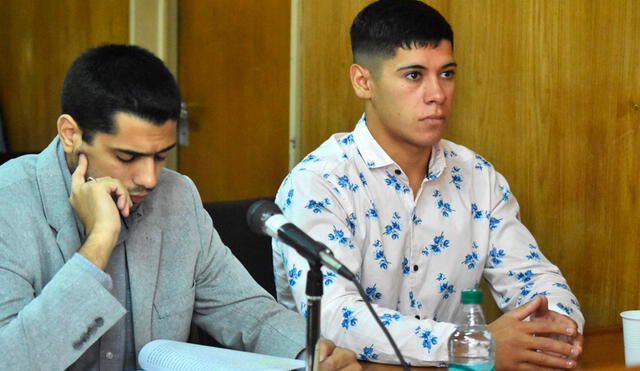 Juan Carlos Páez y Gonzalo La Menza durante uno de los juicios del primer proceso. Foto: La Capital