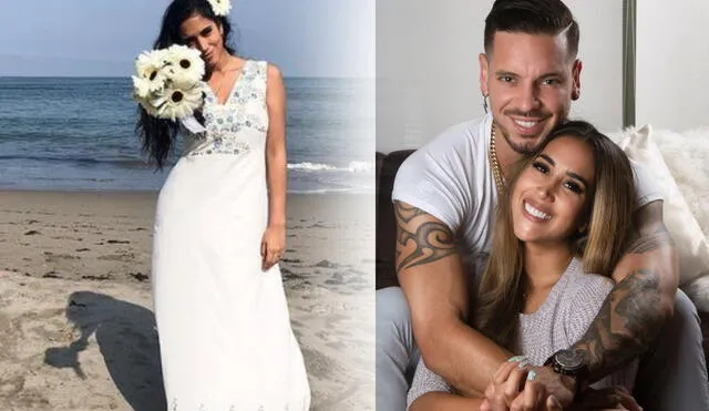 Melissa Paredes espera que su pareja, Anthony Aranda, le entregue un anillo de compromiso. Foto: Instagram