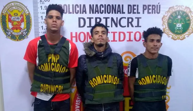 Delincuentes tienen antecedentes por robo agravado y tráfico de drogas. Foto: PNP