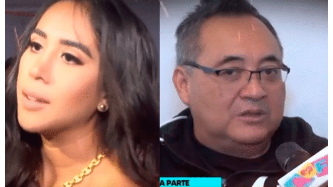 Melissa Paredes le pide a Jorge Cuba que deje de opinar sobre su vida. Foto: composición Willax TV
