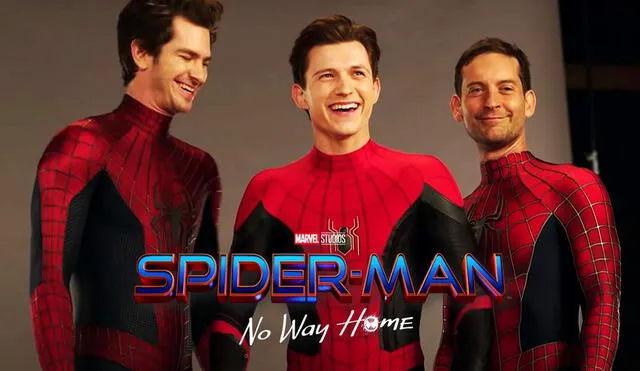 "Spiderman: no way home" nos presentó el regreso de Andrew Garfield y Tobey Maguire como el Hombre Araña y los reunió con Tom Holland, el héroe titular del UCM. Foto: composición/difusión