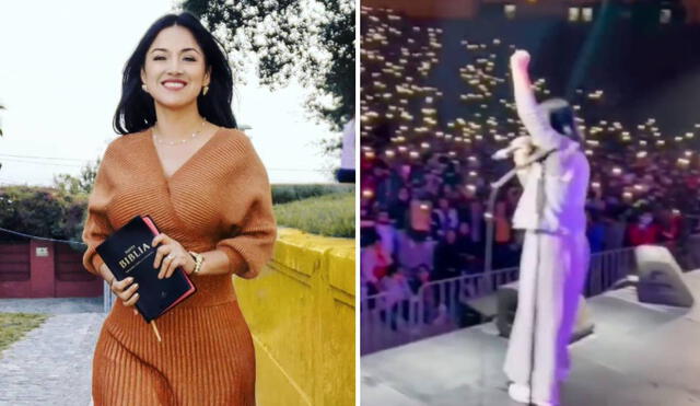 Katy Jara ofreció su primer concierto como cantante cristiana. Foto: Instagram