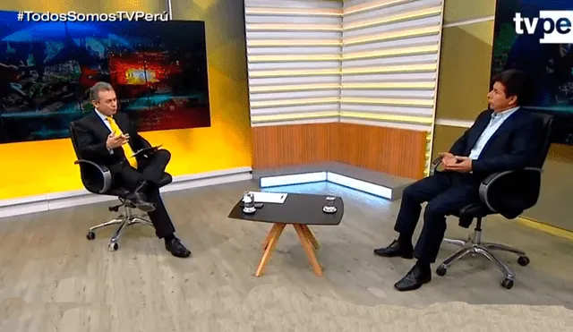 Es la cuarta entrevista que el mandatario ofrece a la prensa. Foto: TV Perú captura