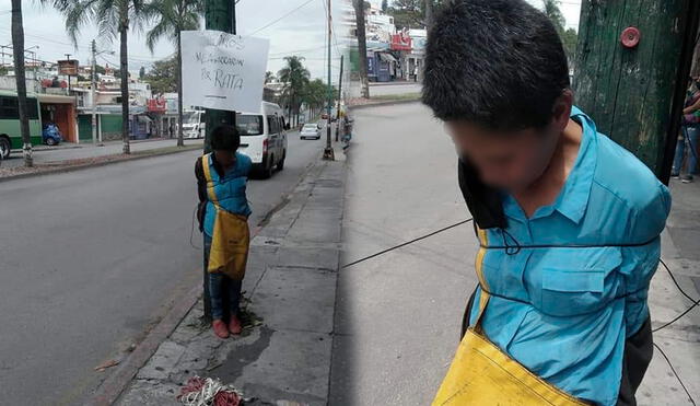 Los vecinos increparon a la Policía de México por la falta de seguridad, y reclamaron que la mujer habría robado en varias ocasiones. Foto: Esnoticias4